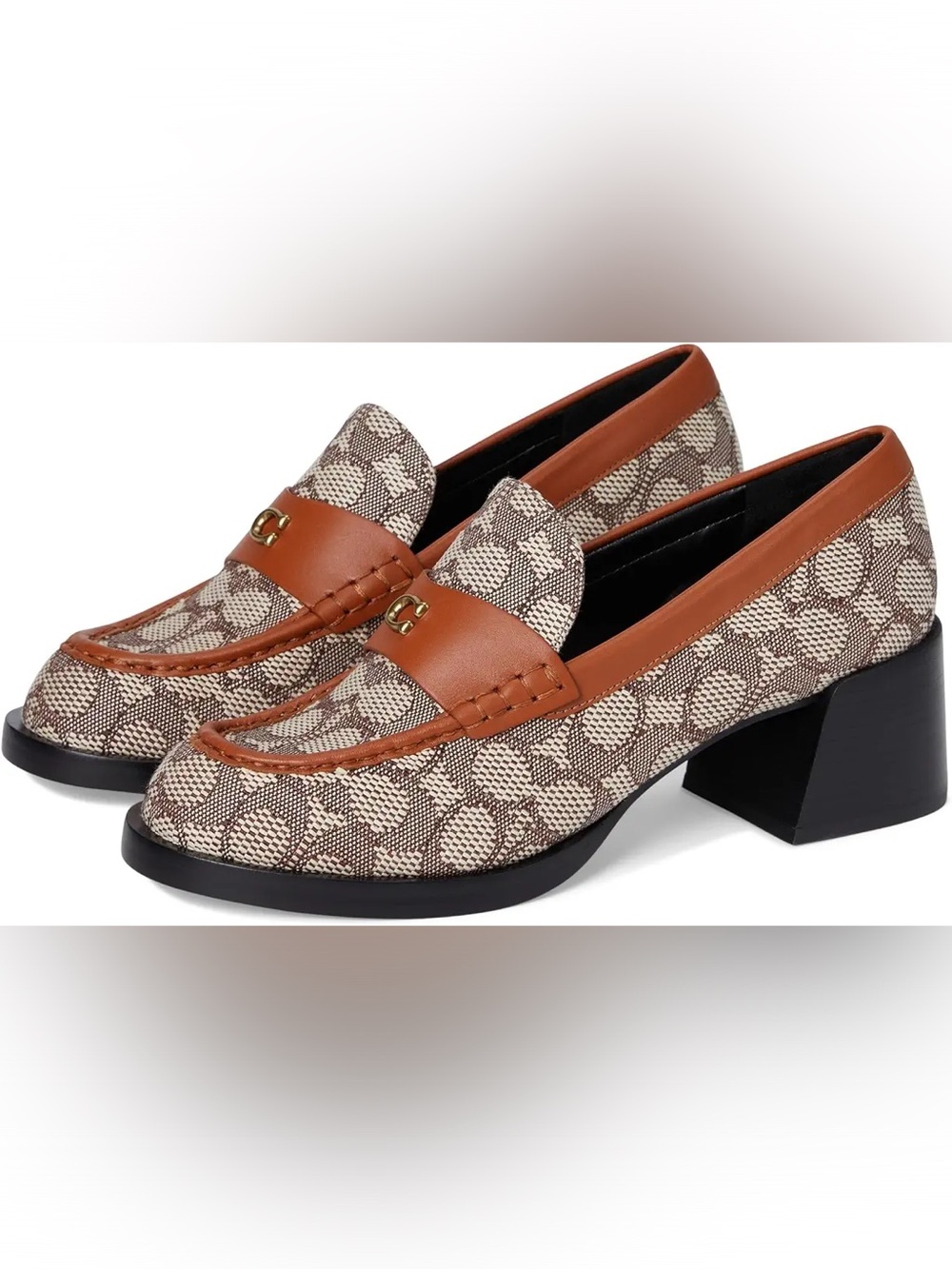 Coach Natalie Loafer In Signature Textile Jacquard